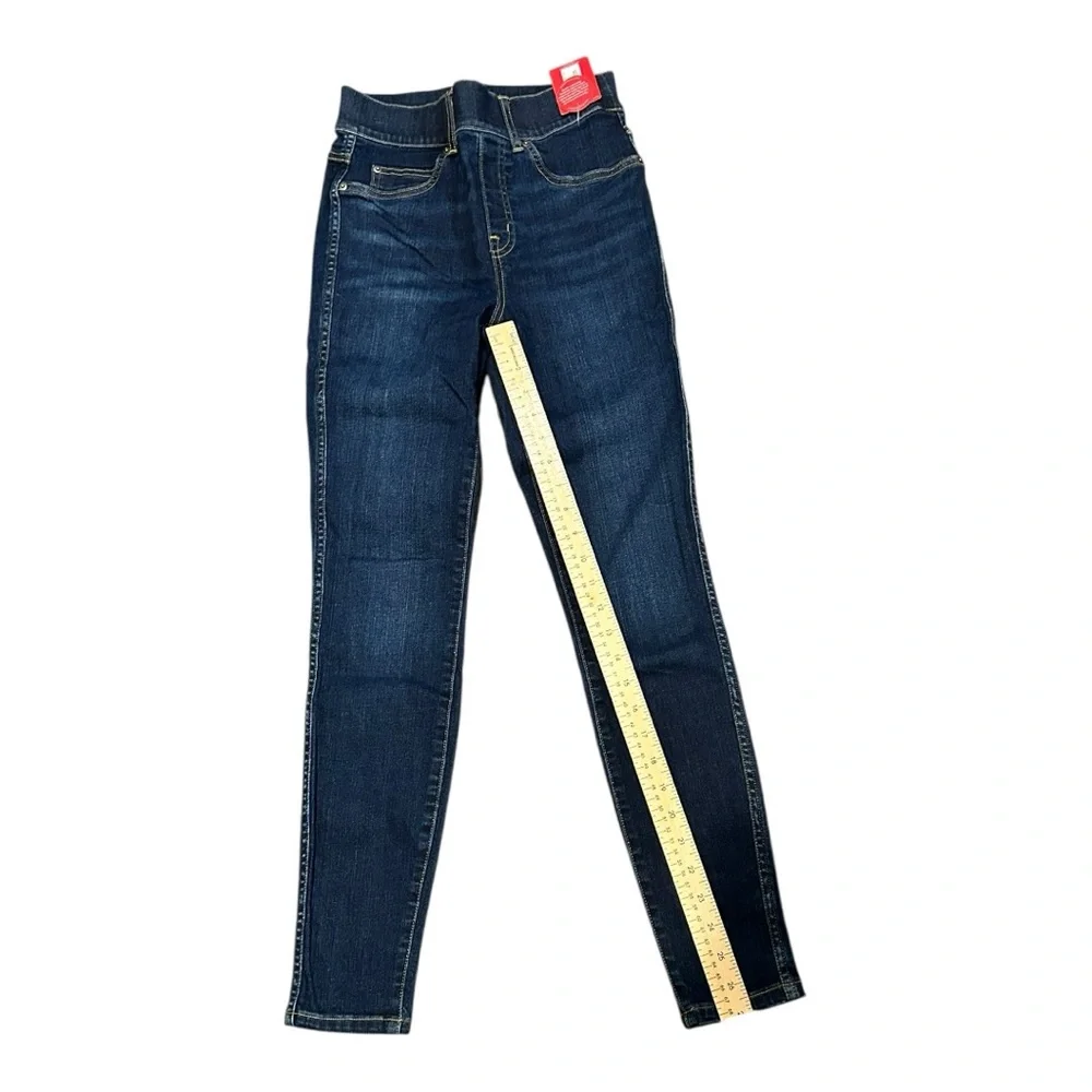 NWT SPANX Ankle Skinny Jeans Midnight Blue XS - Picture 3 of 5